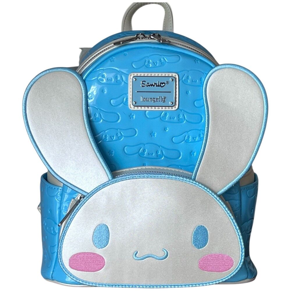 Loungefly Sanrio Cinnamoroll Moveable Ears Mini Backpack Blue White New